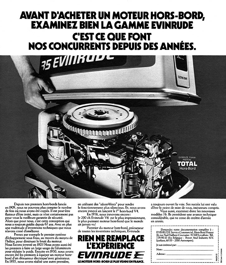 Marque Evinrude 1976