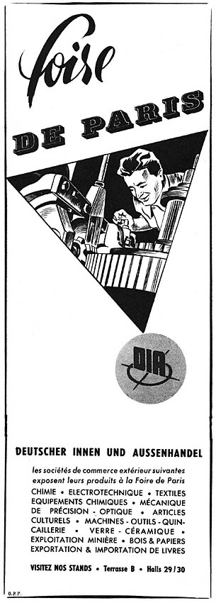 Publicit� Foires Salons 1955