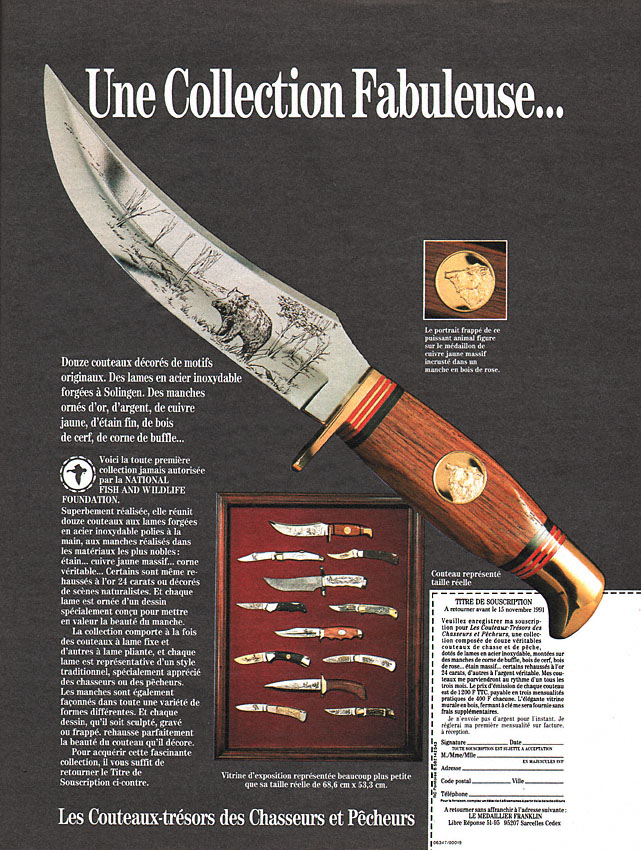 Publicit� Franklin 1991