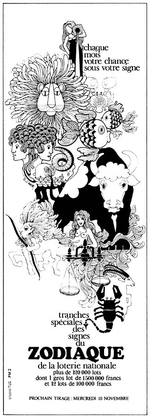 Publicit� Loterie Nationale 1971