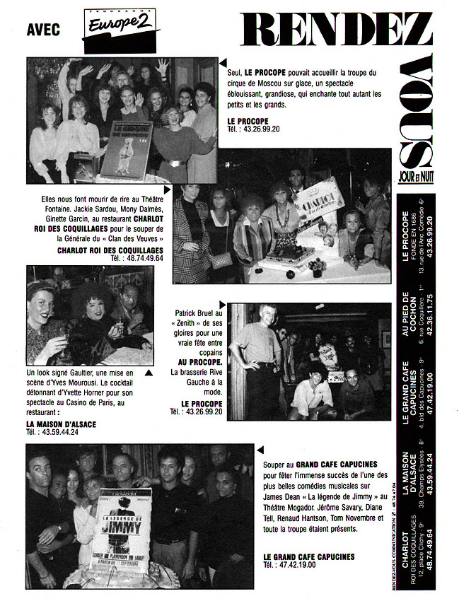 Publicit� Rendez Vous 1991