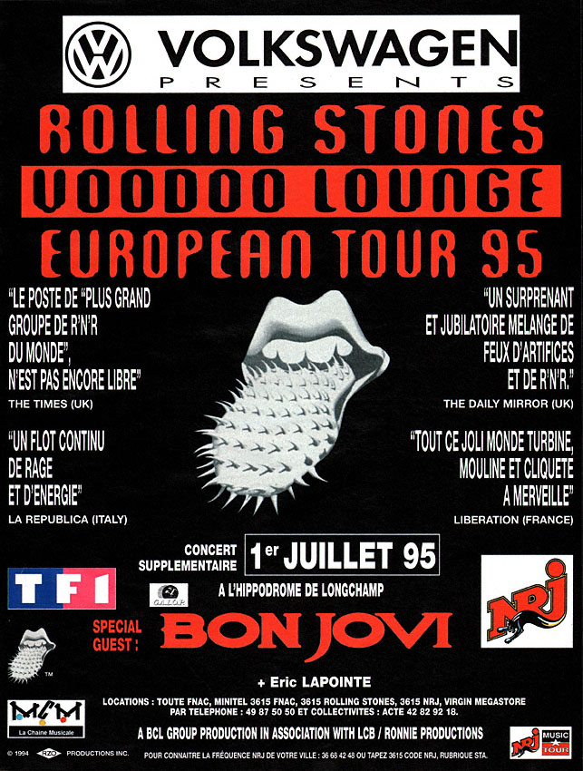 Publicit� Spectacles 1995