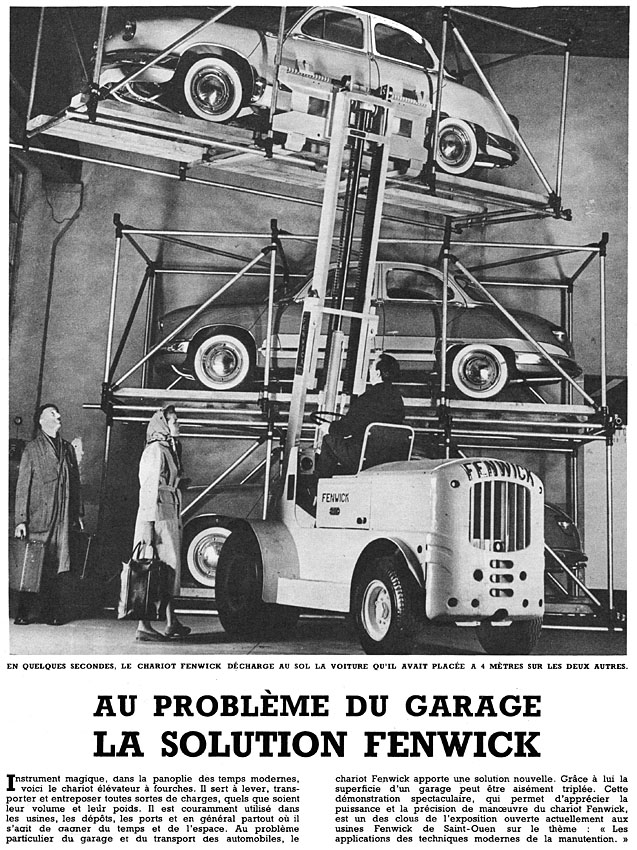 Publicit� Fenwick 1957