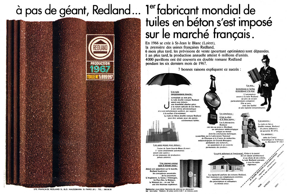 Marque Redland 1968