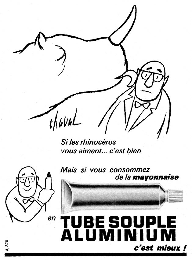 Publicit� Tube souple 1965