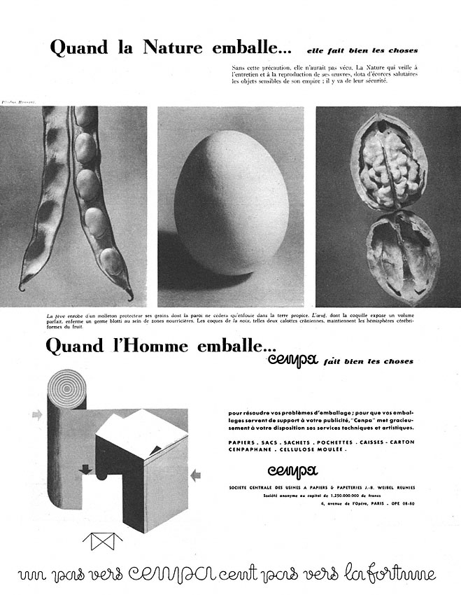 Publicit� Divers 1952