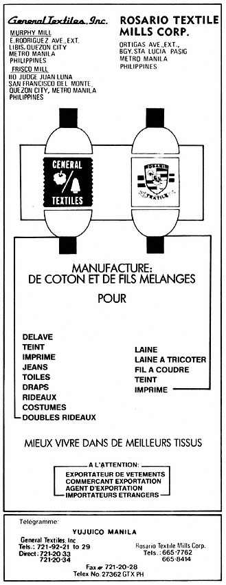 Publicit� Divers 1989