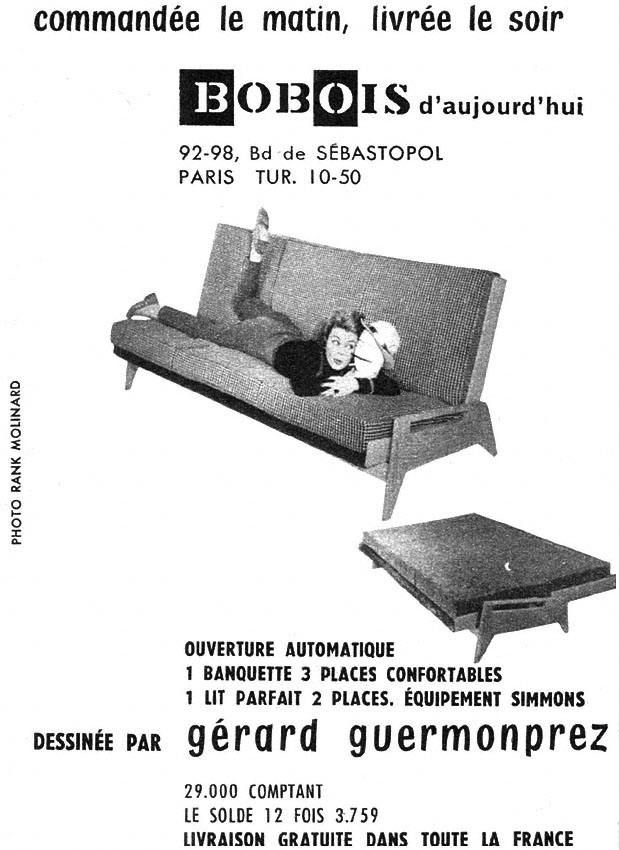 Publicit� Bobois 1958