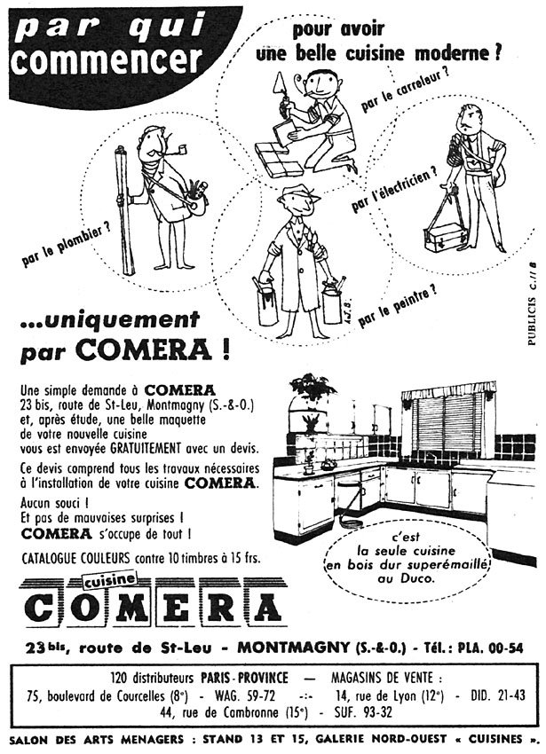 Publicit� Comera 1956