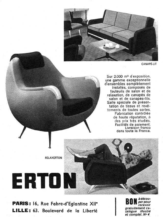 Publicit� Erton 1959