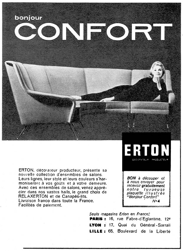 Publicit� Erton 1960