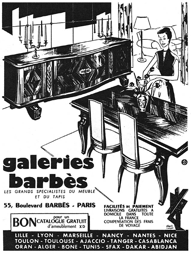Marque Galeries Barb�s 1952