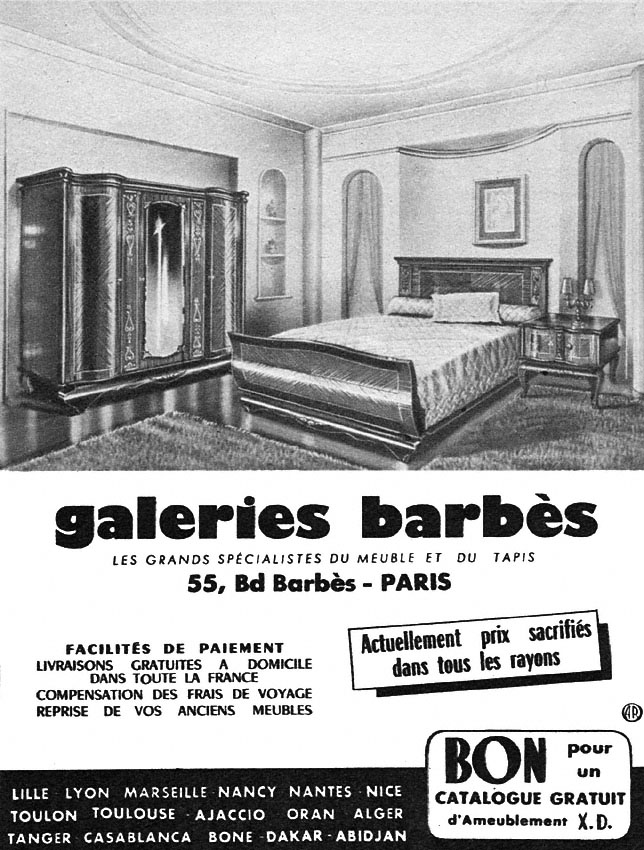 Marque Galeries Barb�s 1952