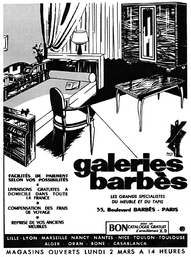 Marque Galeries Barb�s 1953