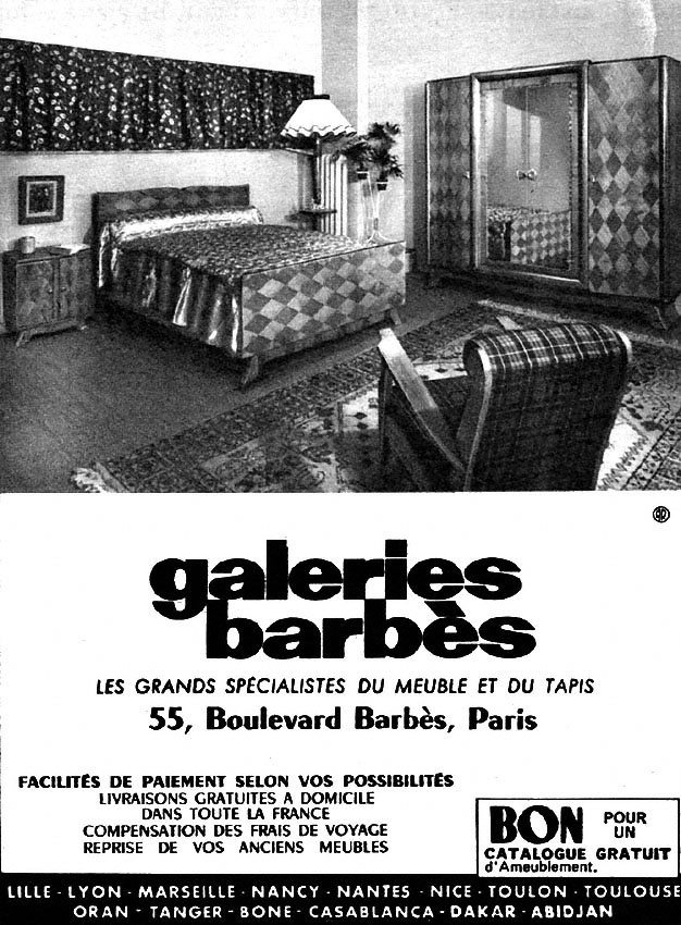 Marque Galeries Barb�s 1953