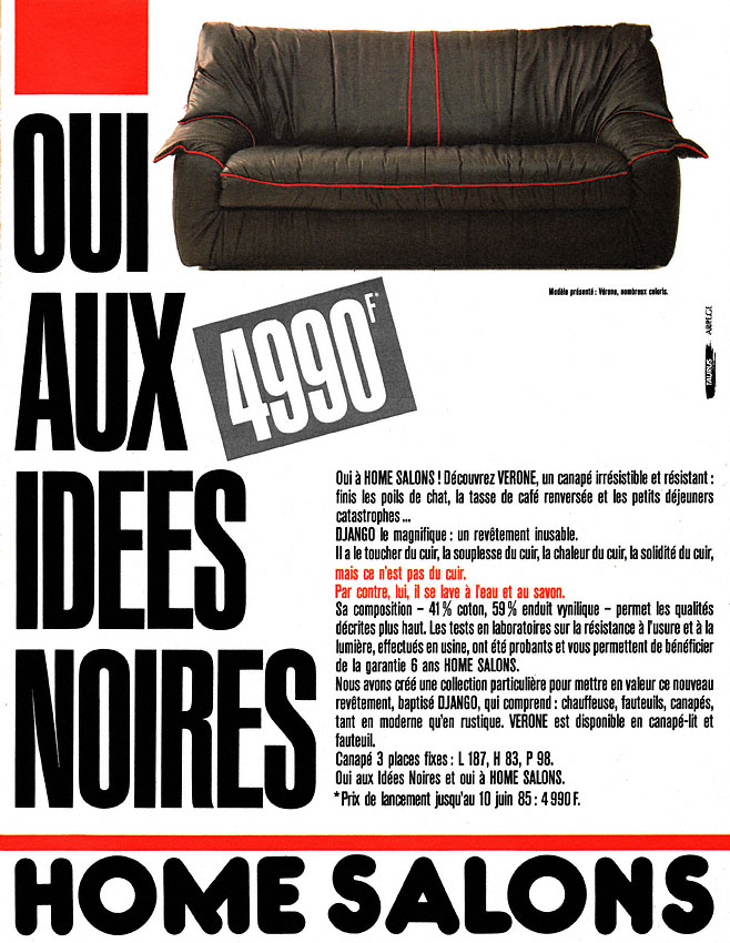 Marque Home Salons 1985