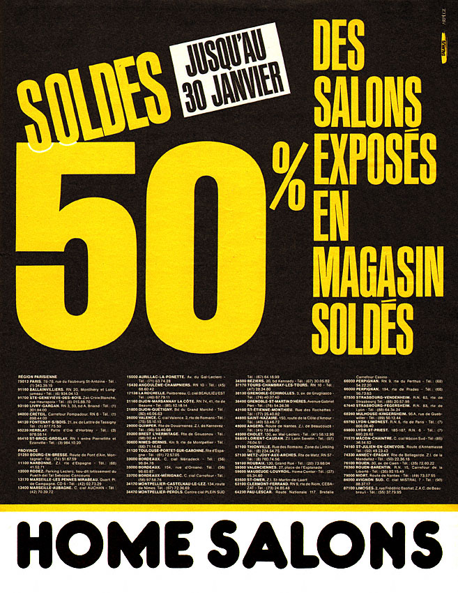 Marque Home Salons 1986