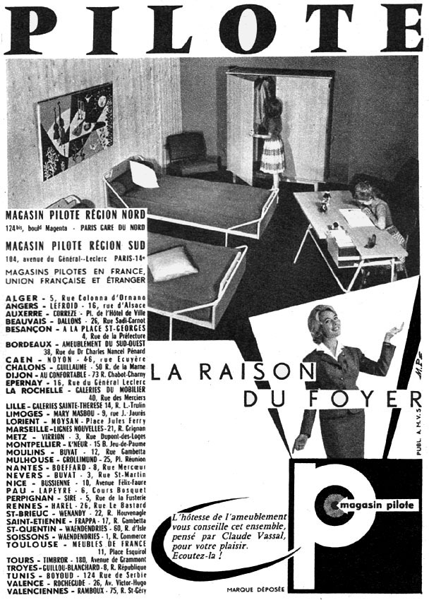 Publicit� Magasin Pilote 1959