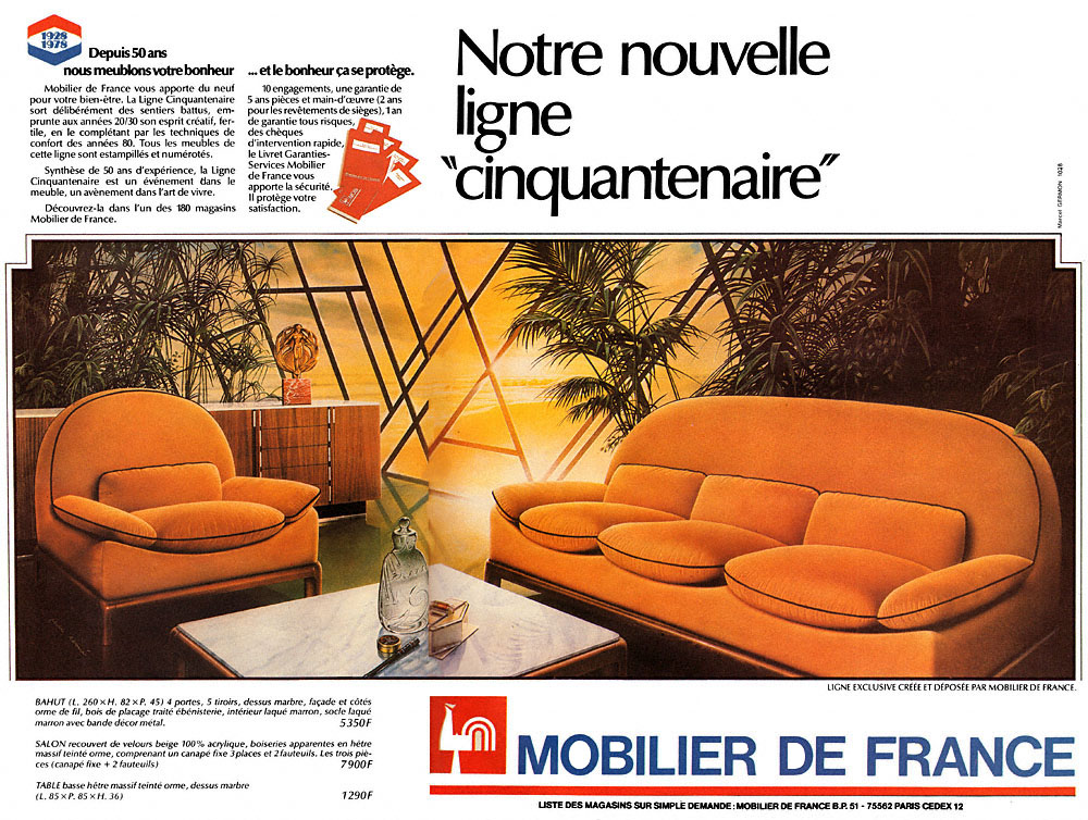 Marque Mobilier de France 1978
