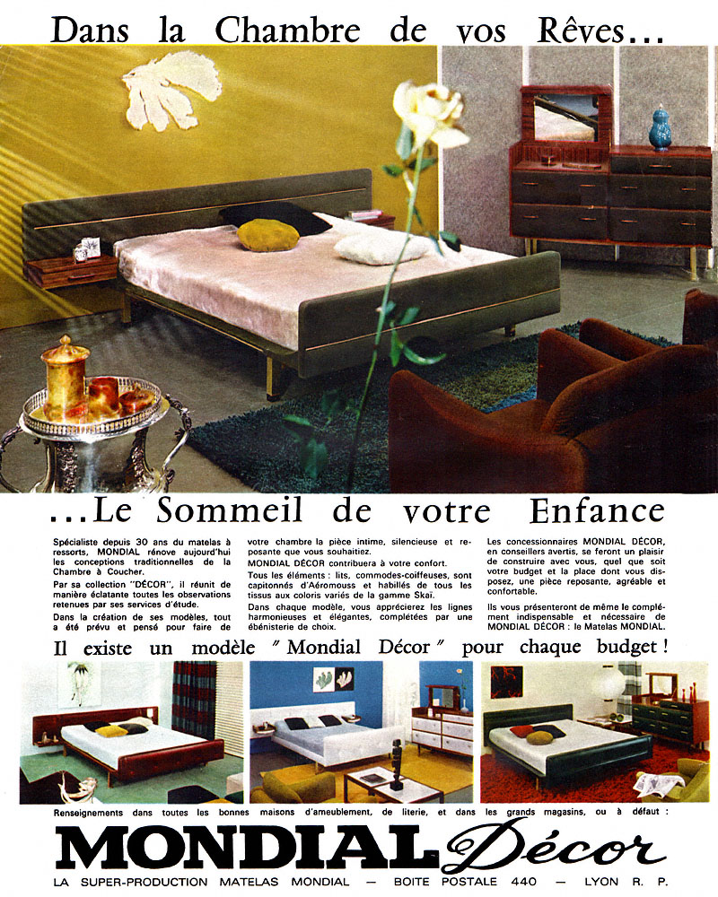 Publicit� Mondial Decor 1964
