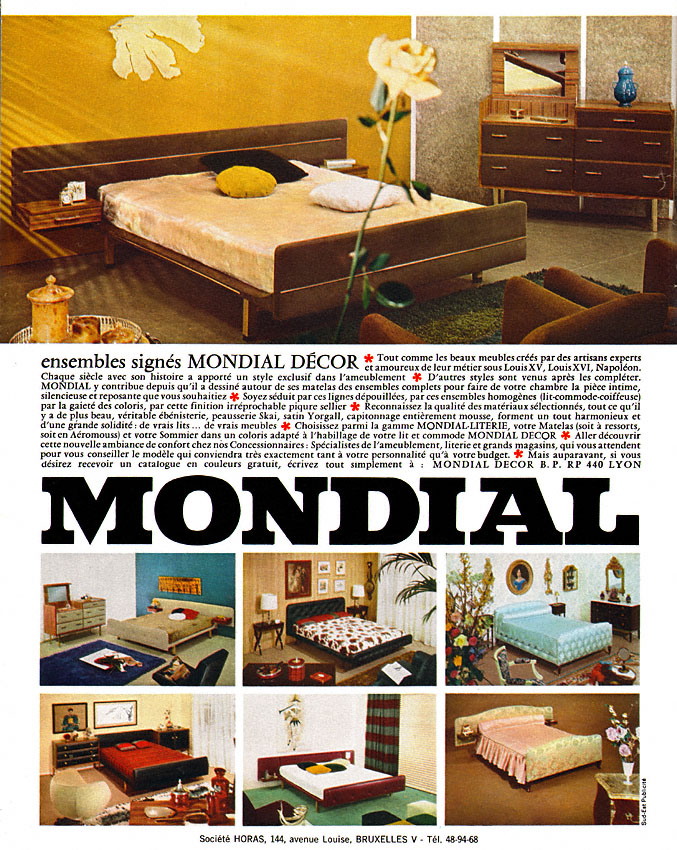 Publicit� Mondial Decor 1966