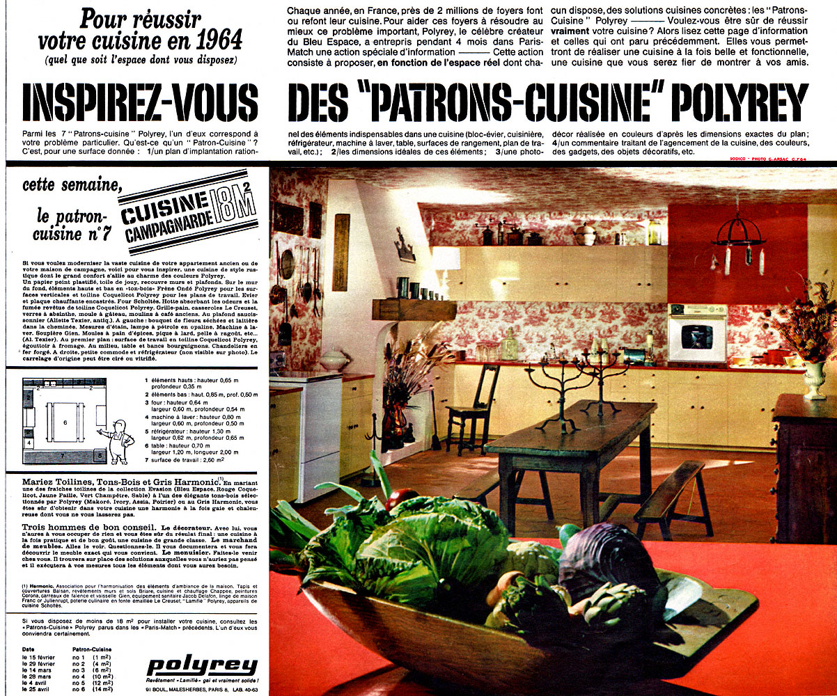 Publicit� Polyrey 1964