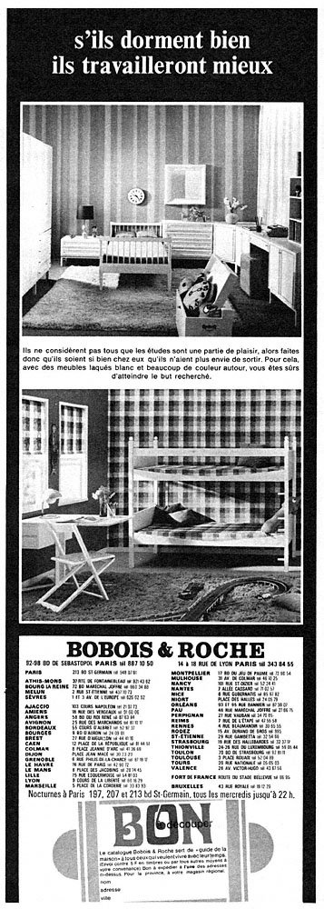 Publicit� Roche & Bobois 1970