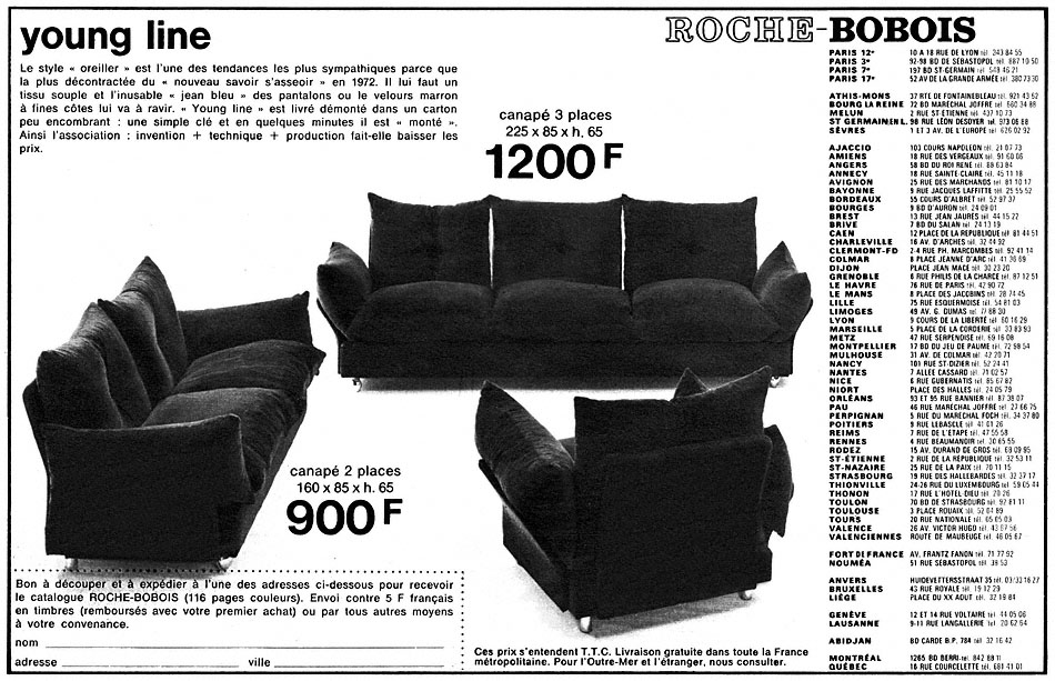 Marque Roche & Bobois 1972