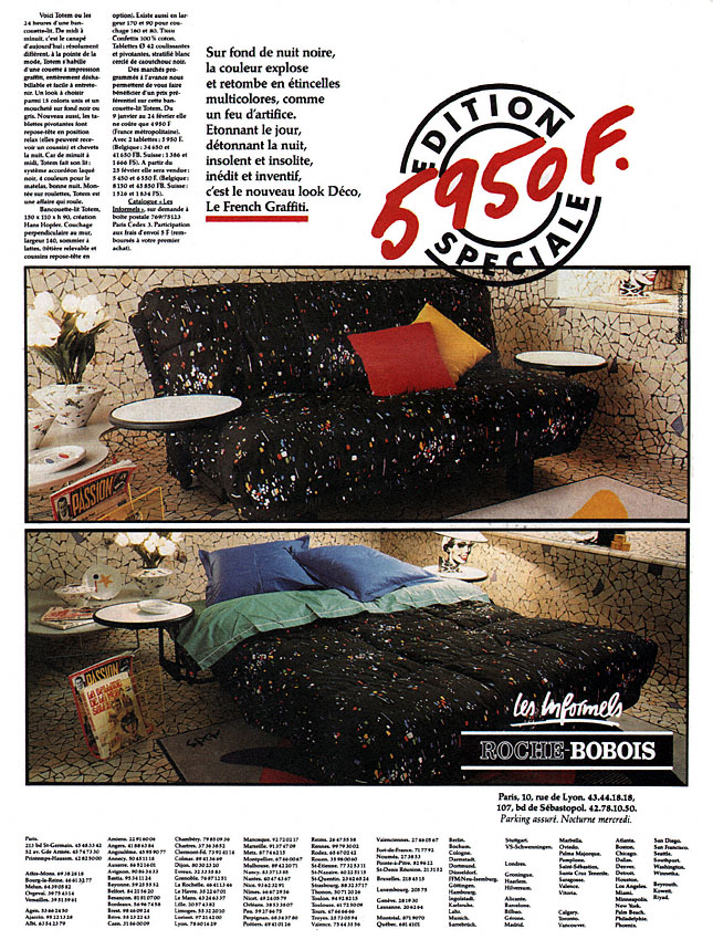 Marque Roche & Bobois 1986