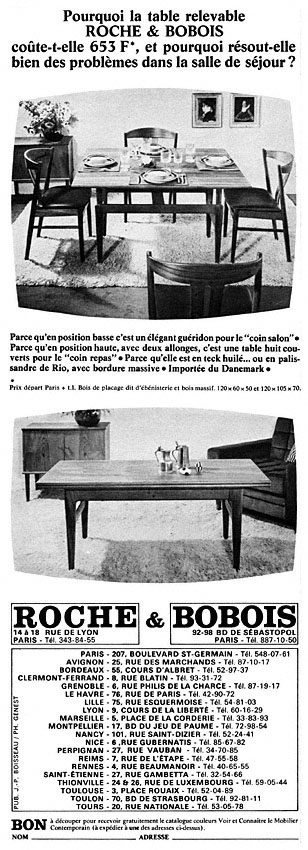 Marque Roche & Bobois 1966