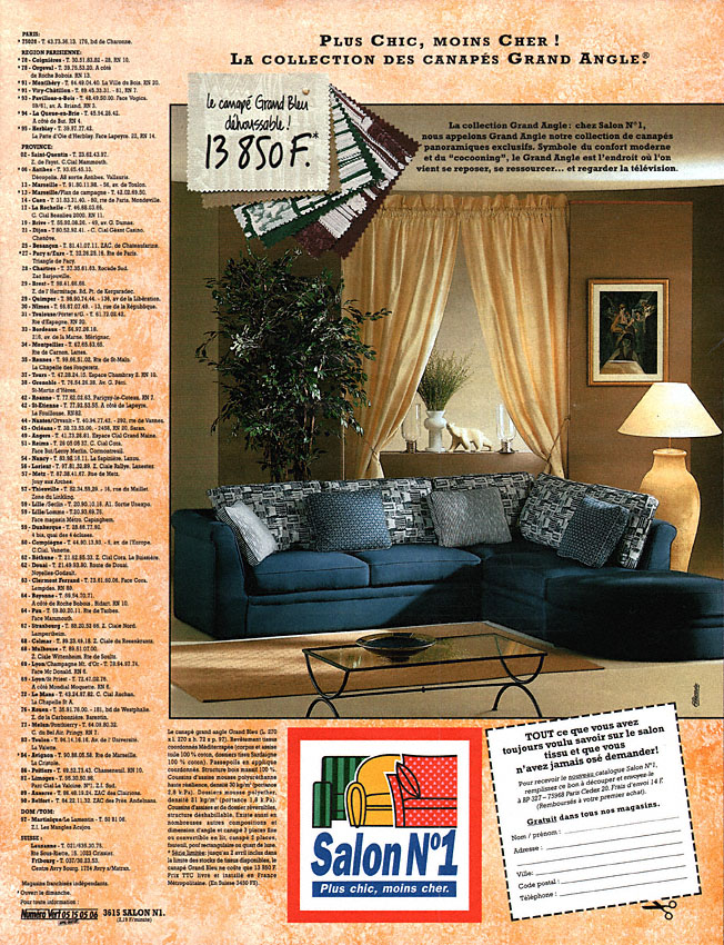 Publicit� Salon1 1995