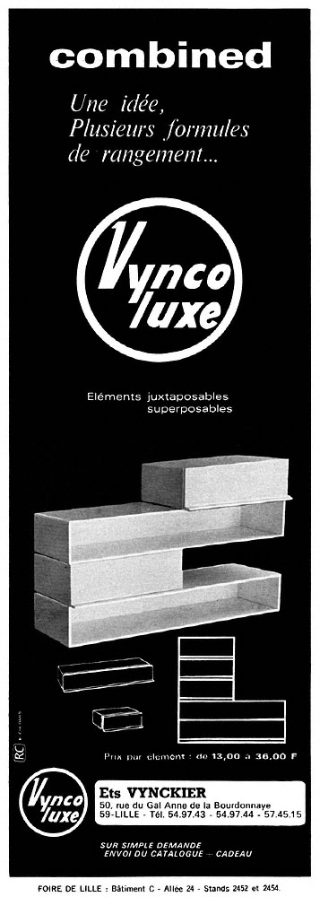 Publicit� Divers 1968