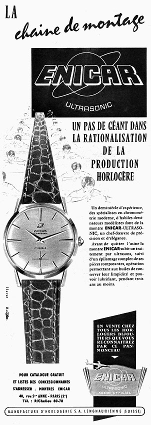 Marque Enicar 1960