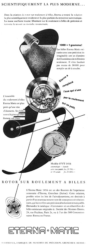 Publicit� Eterna 1956