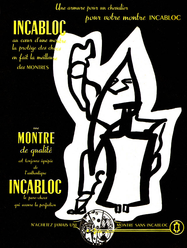 Publicit� Incabloc 1951