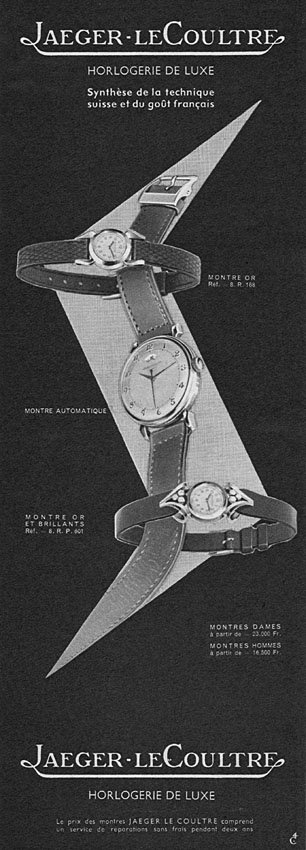 Publicit� Jaeger 1952