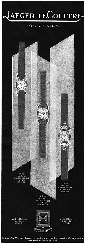 Publicit� Jaeger 1952