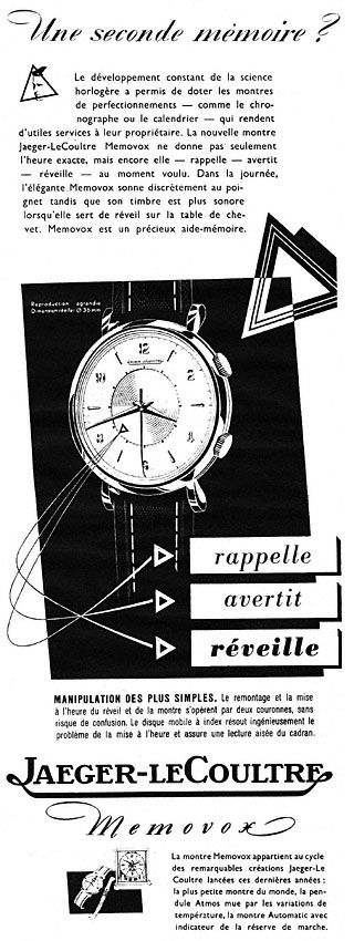 Publicit� Jaeger 1953