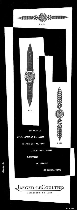 Publicit� Jaeger 1954