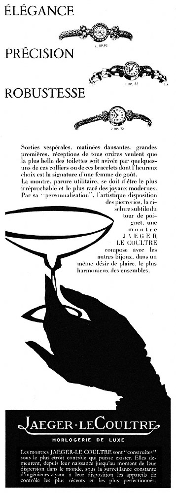 Publicit� Jaeger 1955