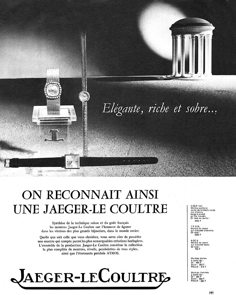 Publicit� Jaeger 1963