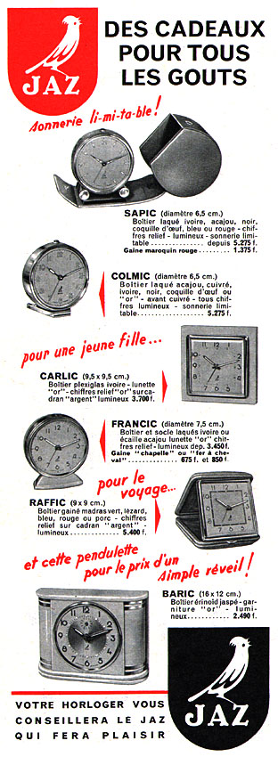 Publicit� Jaz 1954