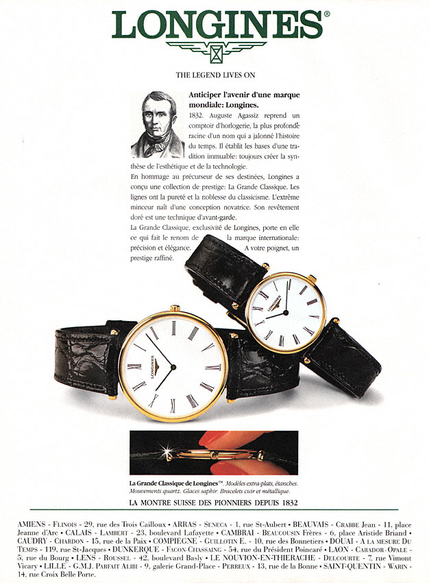 Publicit� Longines 1994