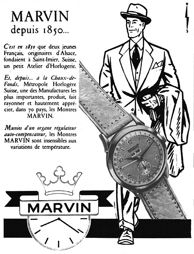 Publicit� Marvin 1950