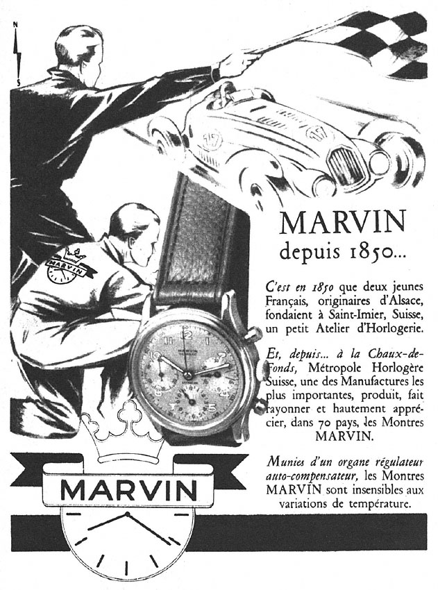 Publicit� Marvin 1950