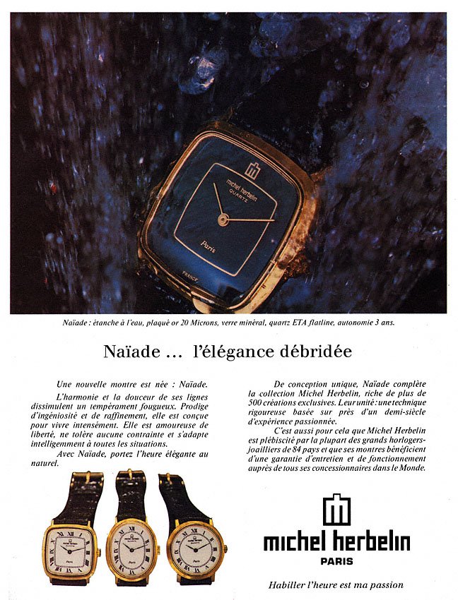 Publicit� Michel Herbelin 1979
