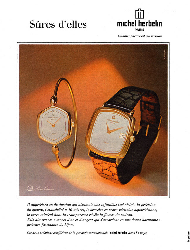 Publicit� Michel Herbelin 1980