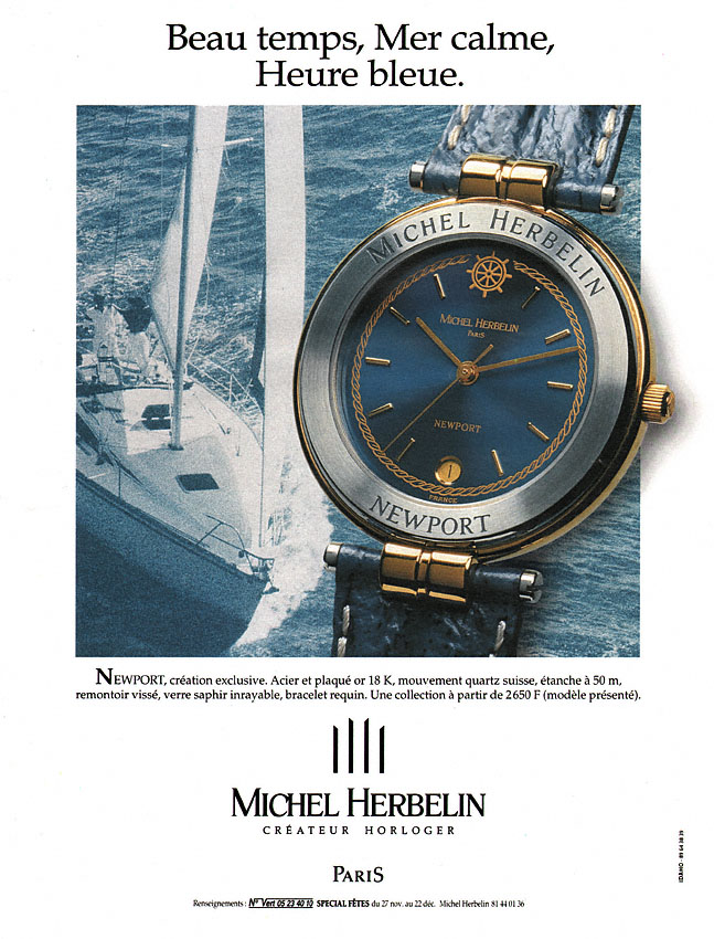 Publicit� Michel Herbelin 1995