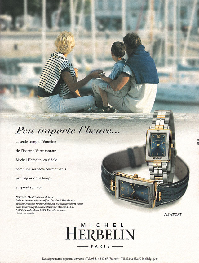 Publicit� Michel Herbelin 1999