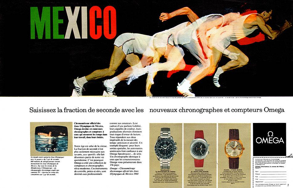 Publicit� Omega 1968